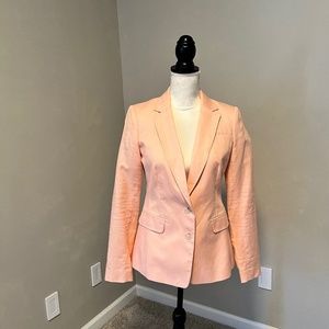 Banana Republic Peach Linen Blazer Size 4